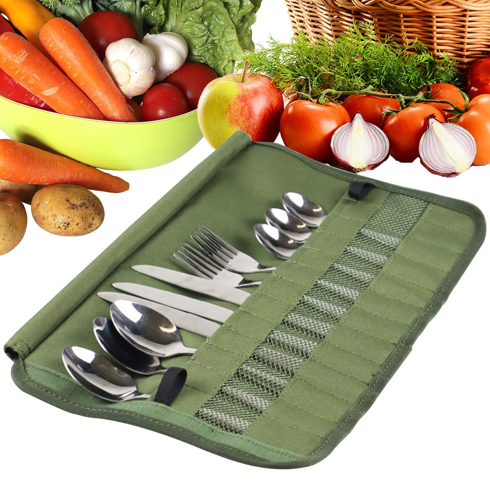 Camping Cooking Utensil Roll - Сумка-органайзер для походной посуды и кухонных
