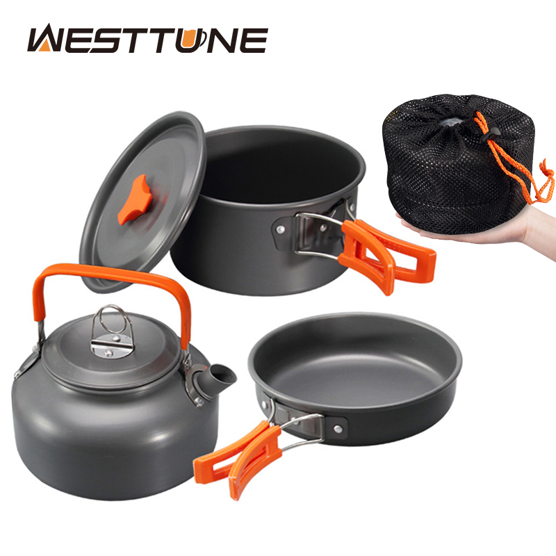 Camping Cooking Cup - WESTTUNE набор посуды для кемпинга, алюминиевый