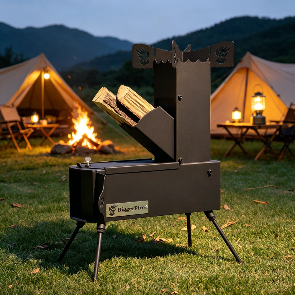Camping Cooking Fire Stove - Портативная дровяная печь-плита для приготовления пищи