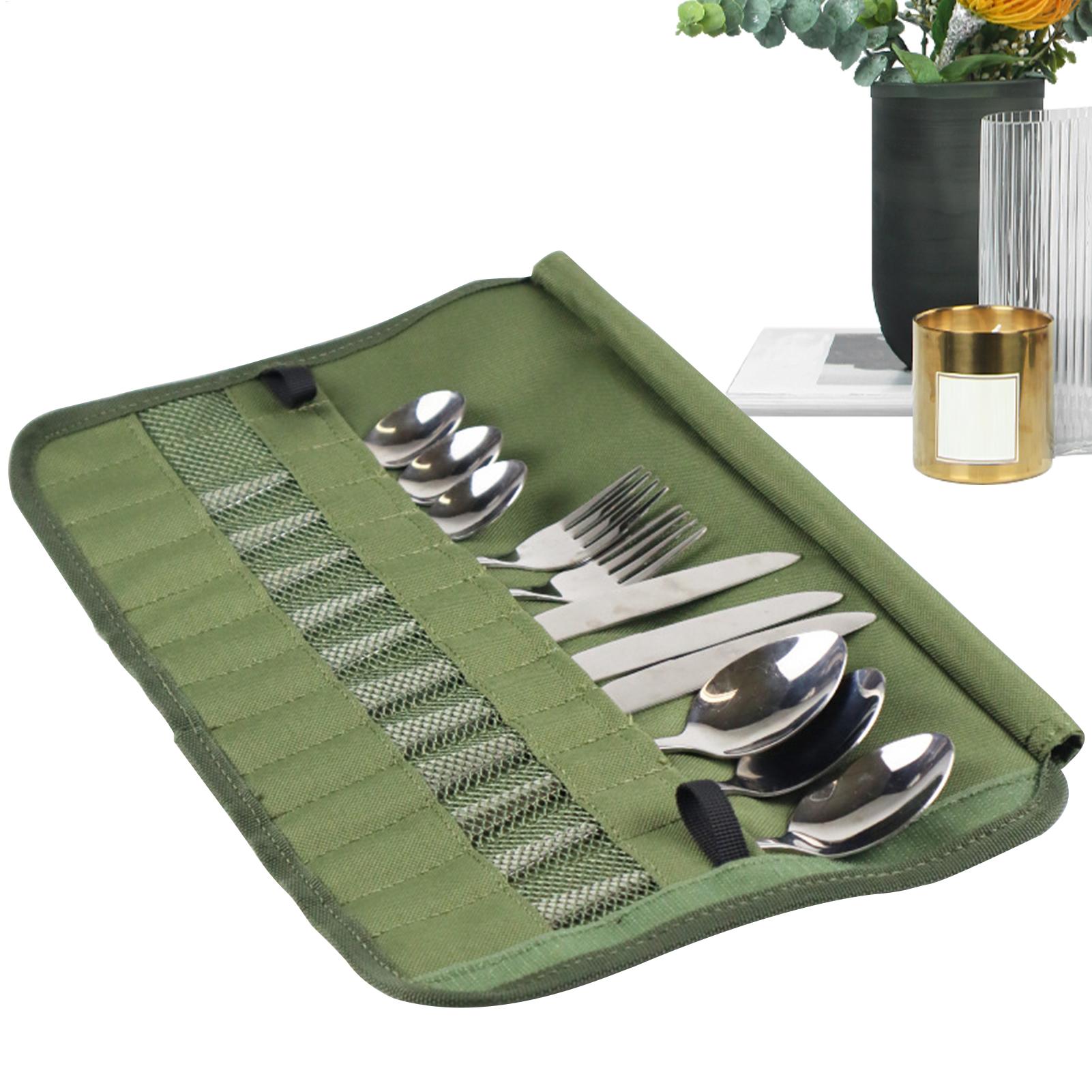 Camping Cooking Utensil Roll - Сумка-органайзер для походной посуды и столовых