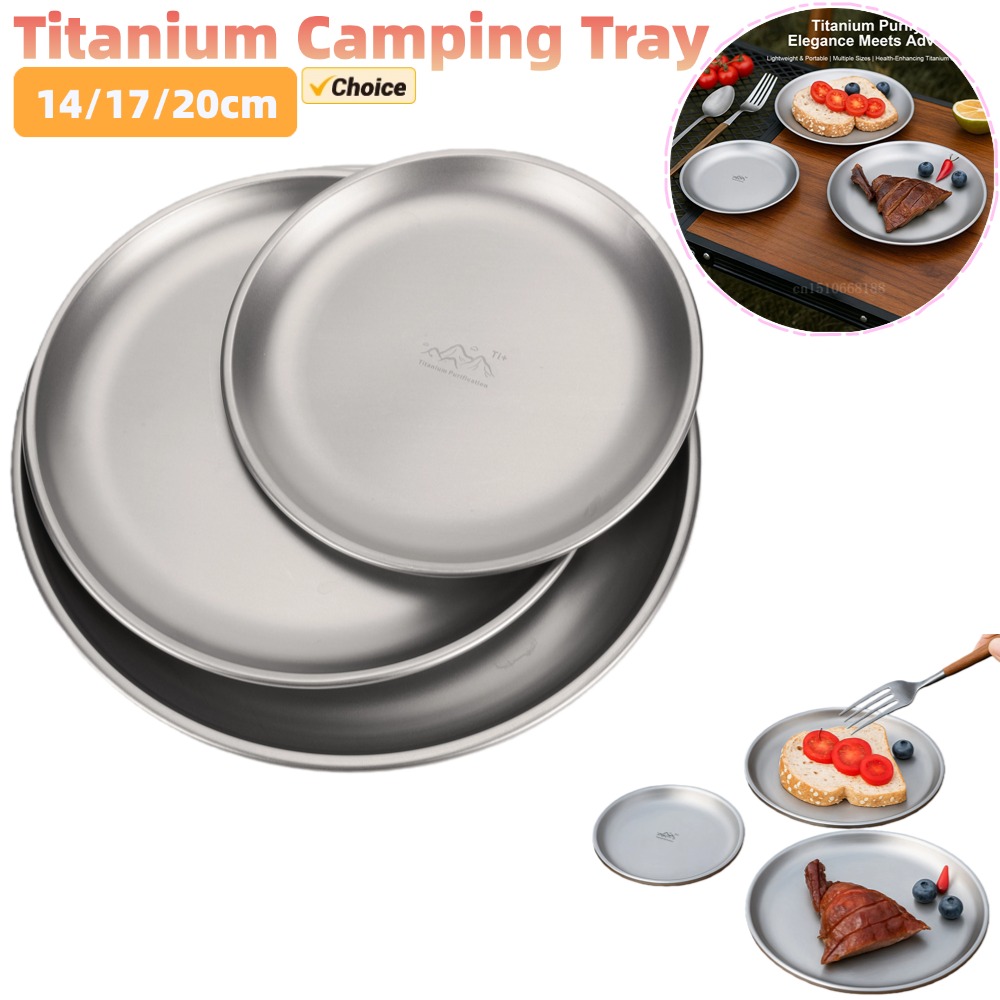 Camping Cooking Cup - Титановая походная тарелка 14/17/20 см, 1/3