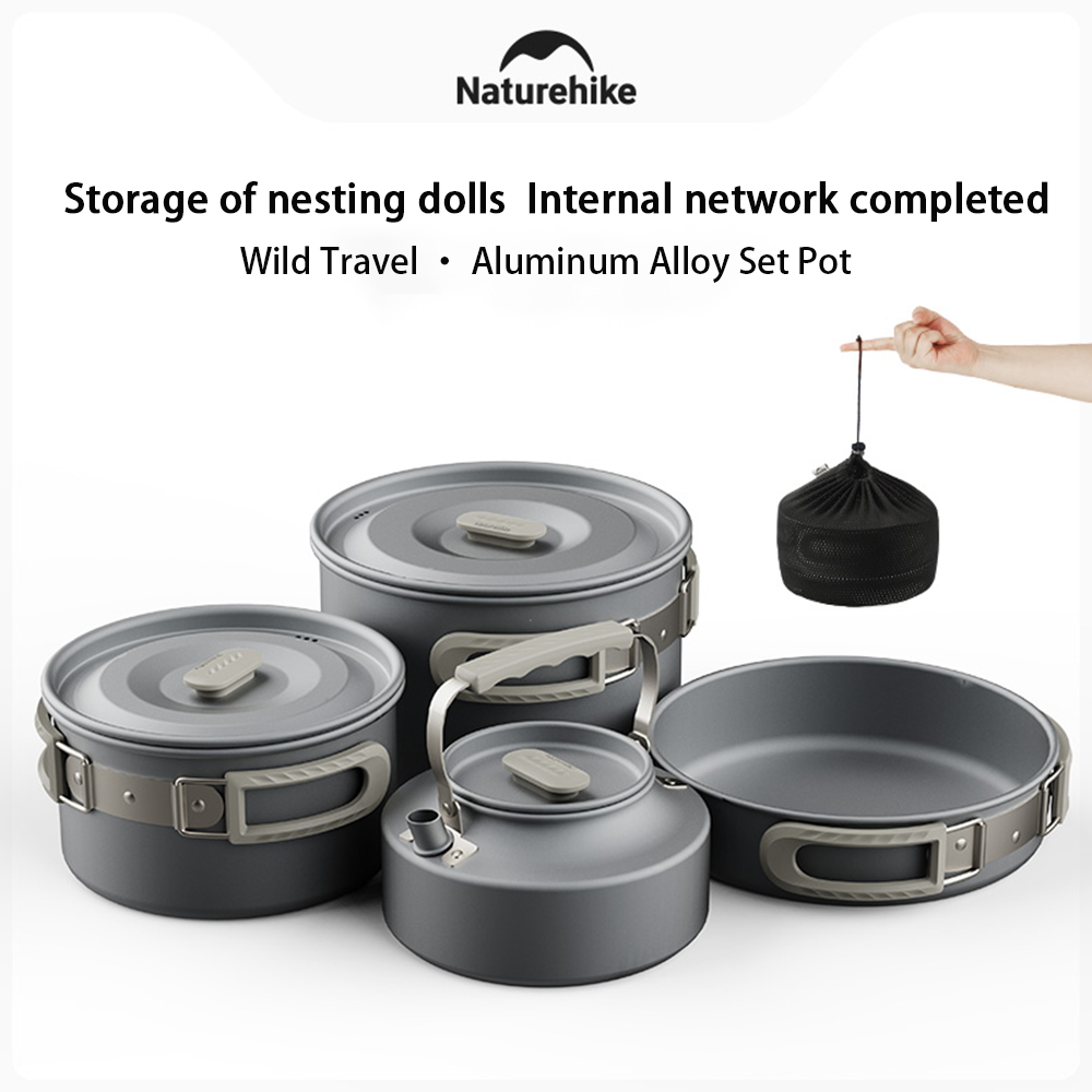 Camping Cooking Equipment - Набор уличных кастрюль Naturehike, кухонное оборудование