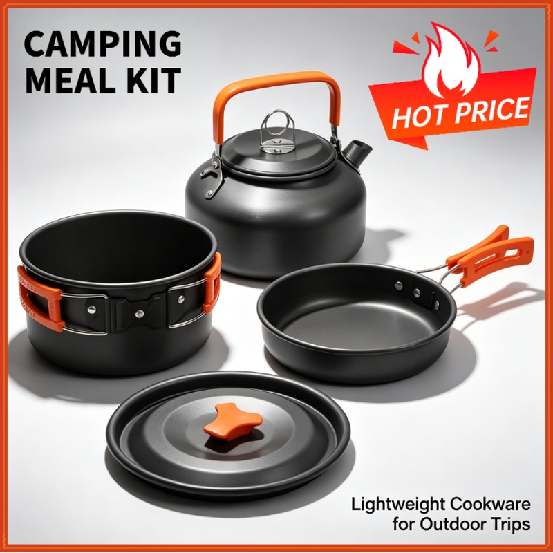 Camping Cooking Backpack - Набор для кемпинга: походная посуда, дорожная