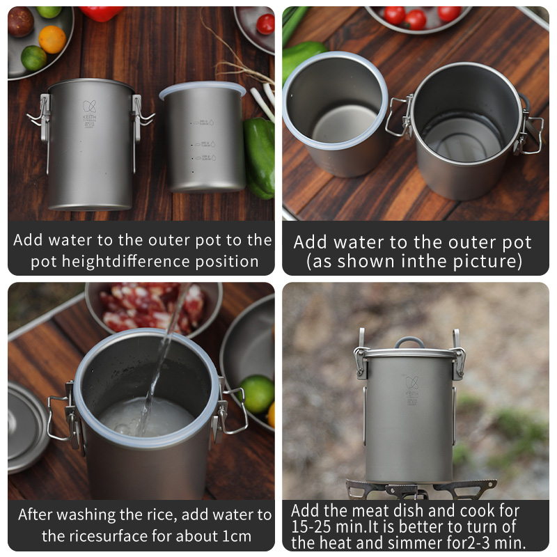 Рисоварка KEITH из чистого тит – обзор и цена Camping Cooking Equipment