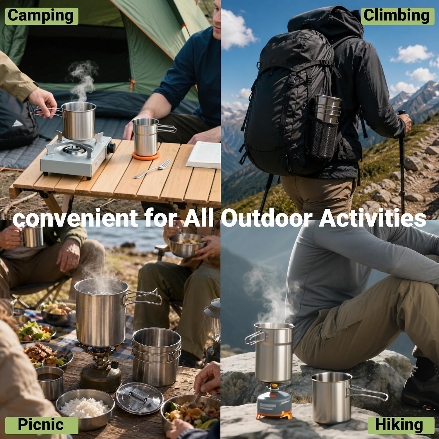 Складные походные кружки и чаш – обзор и цена Camping Cooking Equipment