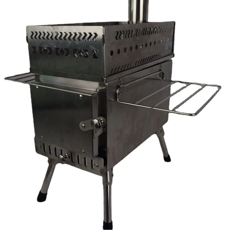 Складная дровяная печь из нерж – обзор и цена Camping Cooking Fire Stove
