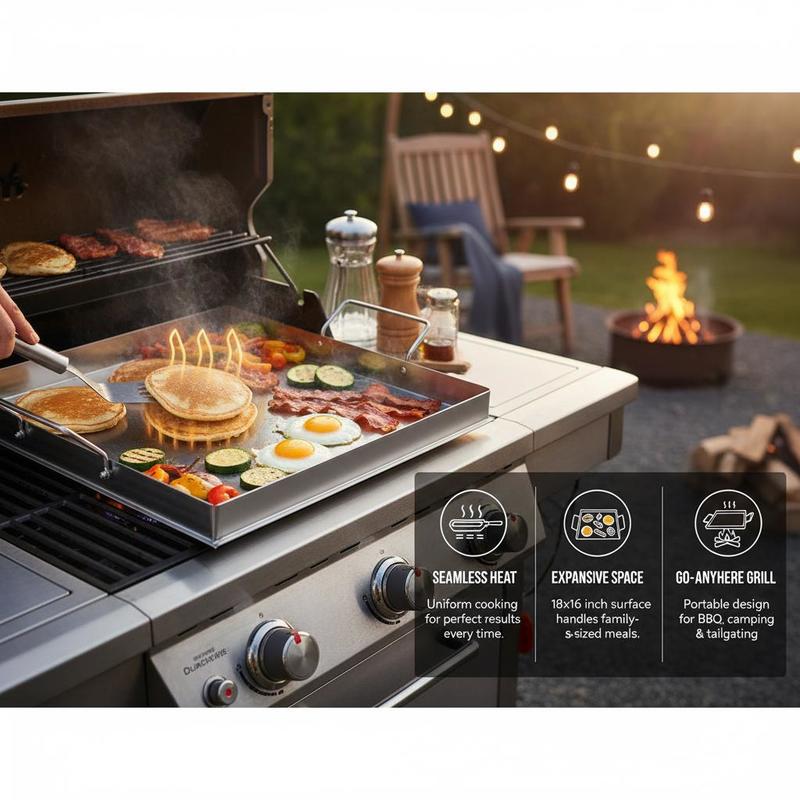 Универсальная плоская сковород – обзор и цена Camping Cooking Equipment