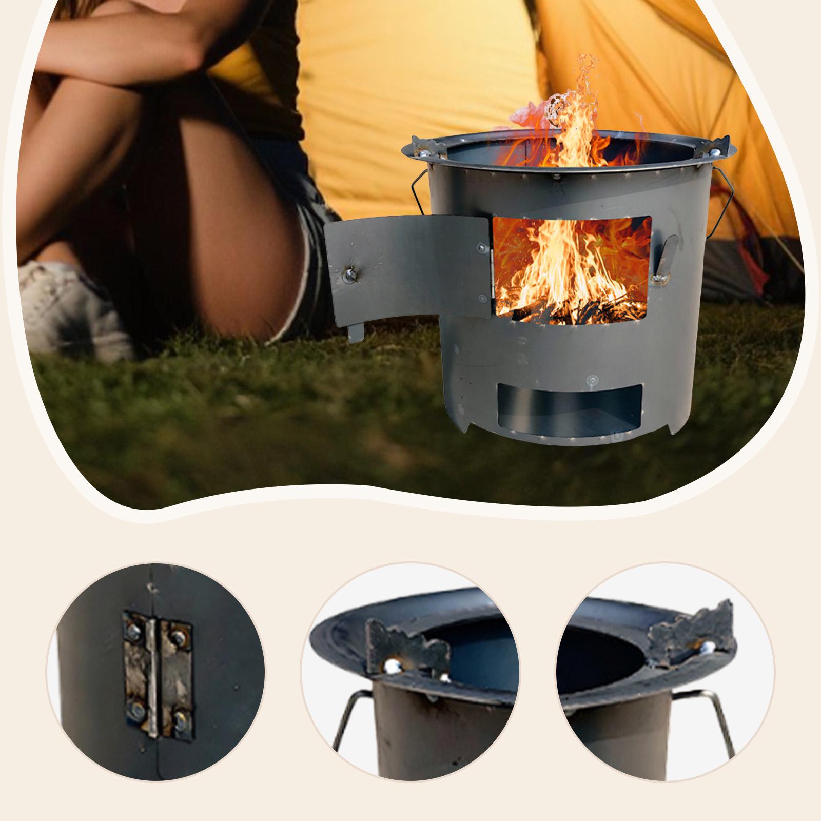 Портативная складная железная  – обзор и цена Camping Cooking Fire Stove