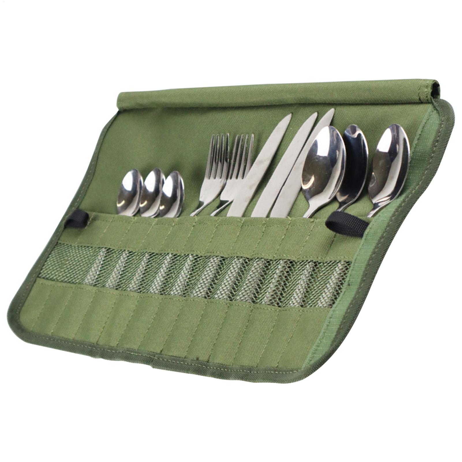 Сумка-органайзер для походной  – обзор и цена Camping Cooking Utensil Roll