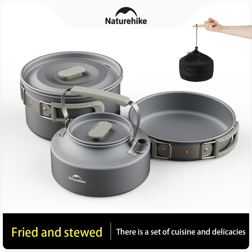 Набор уличных кастрюль Natureh – обзор и цена Camping Cooking Equipment